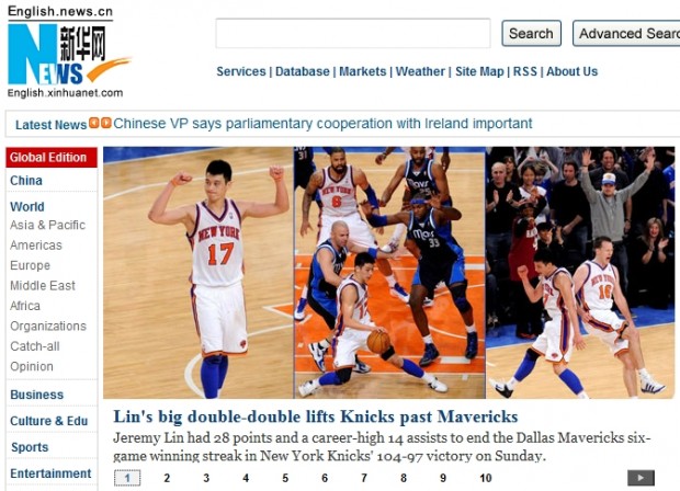 Lin's big double-double lifts Knicks past Mavericks