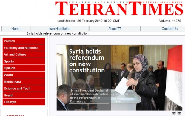 Syria holds referendum on new constitution