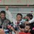 Former Pakistani President Pervez Musharraf, center, gestures to his supporters, unseen, upon his arrival to Karachi airport, Pakistan, Sunday, March 24, 2013. (Photo : AP Photo/NEWSis/S.I. Ali)