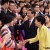 Chinese President Xi Jinping (C) and South Korean President Park Geun-hye (R, front) meet with youth delegates from both countries after their talks at the Great Hall of the People in Beijing, capital of China, June 27, 2013. (Xinhua/Ma Zhancheng)