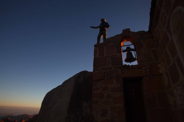 The site is popular among visitors from around the world who come to see the Saint Catherine's Monastery, a UNESCO World Heritage Site said to be where Moses received the stone tablets bearing the Ten Commandments. (Xinhua/Ahmed Gomaa) 