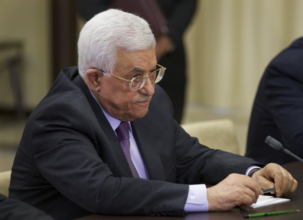 Palestinian President Mahmoud Abbas. (AP Photo/Ivan Sekretarev, Pool)