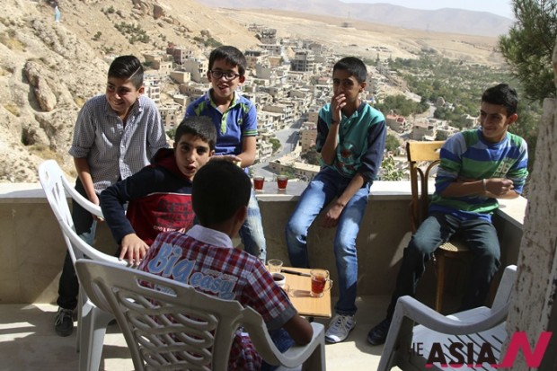 Syrian government forces retook the ancient Christian town of Maaloula in early 2014 after it was overrun by Syrian rebels and al-Qaida-linked militants. (Alexander Kots/Komsomolskaya Pravda via AP) 