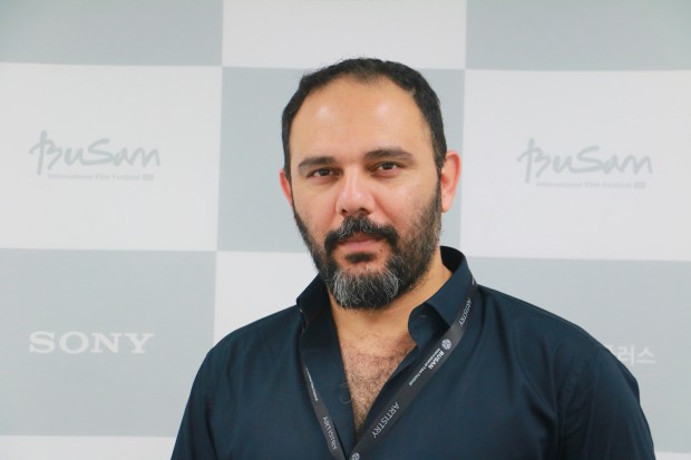 Pakistani filmmaker Jami Mahmood at the 20th Busan International Film Festival.