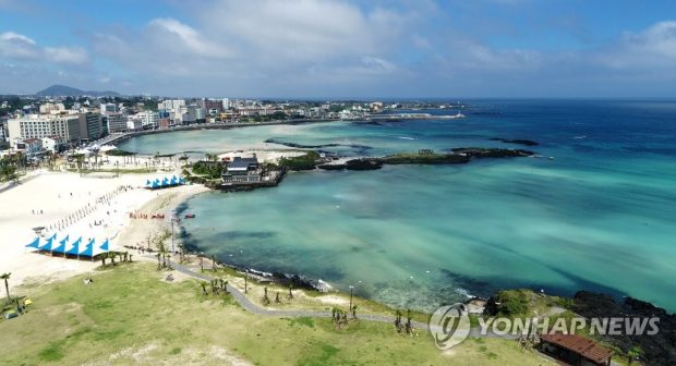 Hamdeok Beach on Jeju Island (Yonhap)