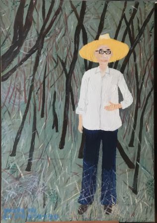 Ko Un painting by his wife professor Lee Sang Wha