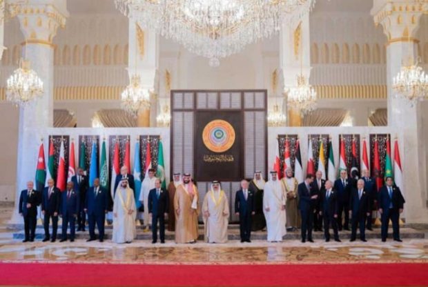 Arab leaders at the Arab League Summit in Bahrain on May 16
