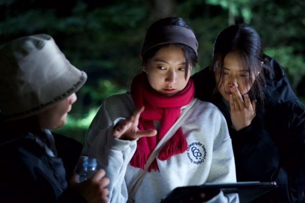 A scene from the filming of director Yuri Lim’s movie ‘Echo’. /CJ Cultural Foundation 