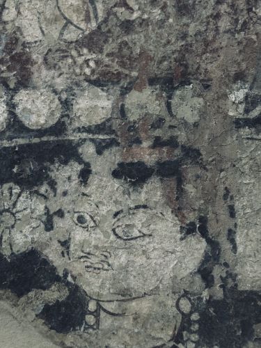 This painting is believed to have been made between the 1st century BC and the 1st century AD and was unearthed in the ancient city of Delvarzin. This painting, painted on clay, was discovered at the site of a religious facility at the time.