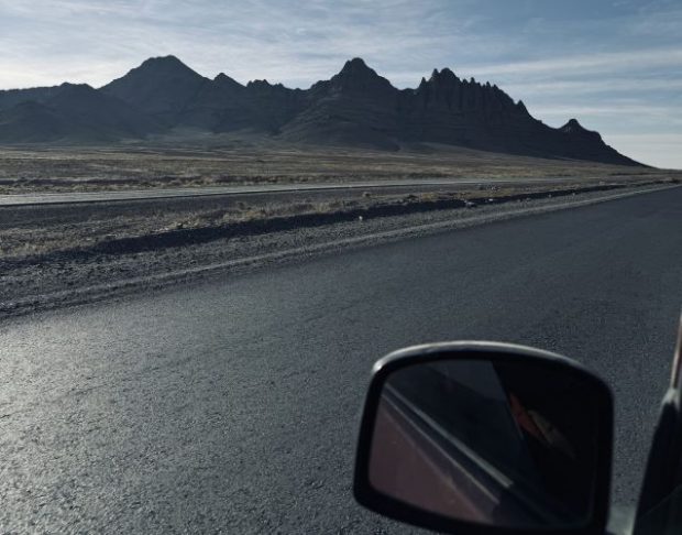 The roads in Pakistan's Balochistan province were paved more cleanly than any other road between Pakistan and Afghanistan because they were used as supply routes when US troops were stationed there. The desert is always beautiful. 