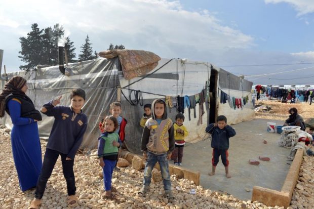 Children at a Syrian refugeees camp in Jordan (Petra)