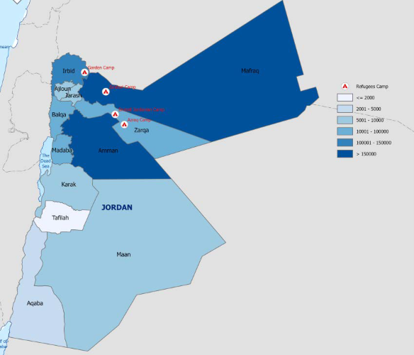 Refugees across Jordan (UNHCR)